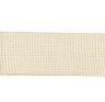 FENDER GUITAR STRAP COTTON LEATHER OVAL W/LOGO NATURAL WHITE