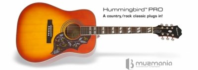  Электроакустическая гитара EPIPHONE HUMMINGBIRD PRO FCB