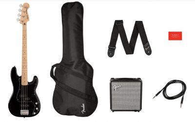 Squier by Fender Affinity Series PJ Bass Start Pack Black