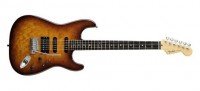 Электро гитара Fender AMERICAN DELUXE STRATOCASTER HSS RW QMT TSB